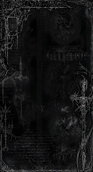 Dark Grunge Goth Frame Wallpaper