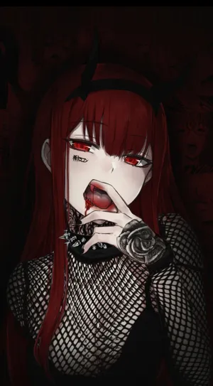 Dark Haired Woman Wearing A Mystical Gothic Costume Wallpaper