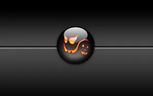 Dark Halloween Pumpkin Smile Wallpaper