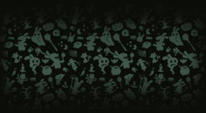 Dark Halloween Scary Pattern Wallpaper