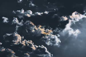 Dark Heaven: A Mystical Realm In The Sky Wallpaper