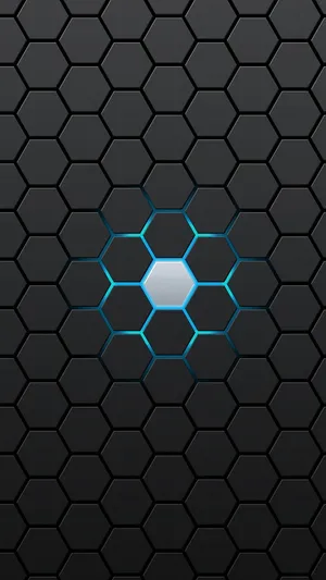 Dark Honeycomb Sci-fi Original Iphone 4 Wallpaper