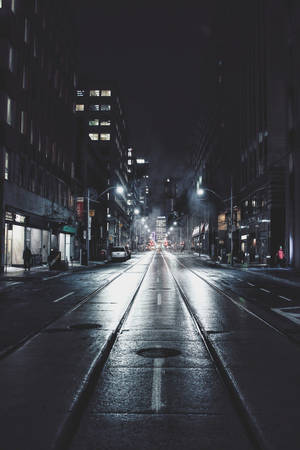 Dark Iphone Grayscale Street Wallpaper