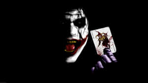 Dark_ Joker_with_ Card Wallpaper