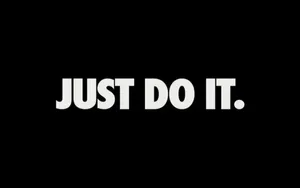 Dark Just Do It Slogan Wallpaper