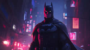 Dark Knight Gotham Nightscape Wallpaper