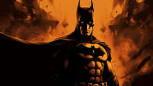 Dark Knight Orange Backdrop Wallpaper