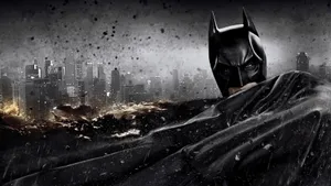 Dark Knight Rainy Gotham Cityscape Wallpaper