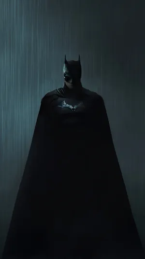 Dark Knight Rainy Vigilance Wallpaper