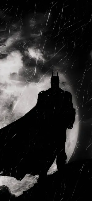 Dark Knight Stormy Silhouette Wallpaper