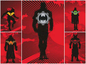 Dark Knights Red Death Logos Wallpaper