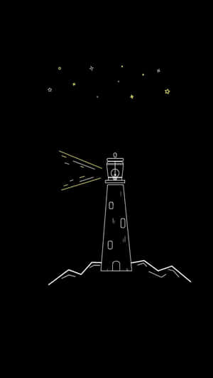 Dark Lighthouse Illustration Wallpaper