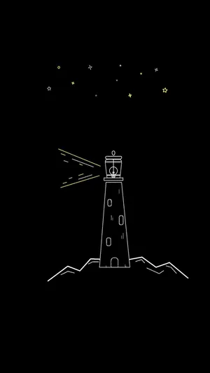 Dark Lighthouse Illustration Wallpaper
