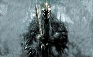 Dark Lord Sauron Armored Figure Wallpaper