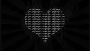 Dark Love Heart Design Wallpaper