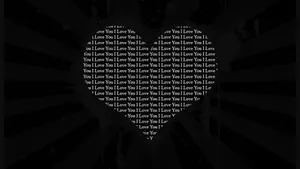Dark Love Heart Design Wallpaper