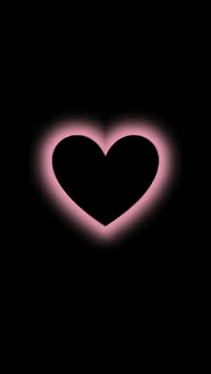 Dark Love Heart Glow Wallpaper