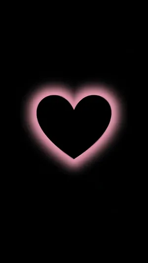 Dark Love Heart Glow Wallpaper