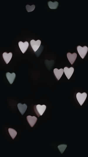 Dark Love Heart Lights Wallpaper