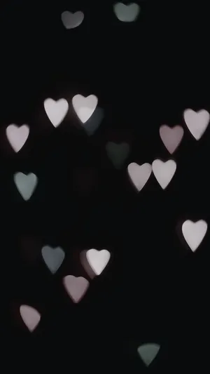 Dark Love Heart Lights Wallpaper