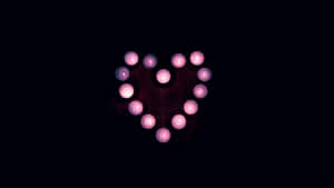 Dark Love Heart Lights Wallpaper