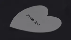 Dark Love Heart Message Wallpaper