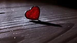 Dark Love Heart Shadow Wallpaper