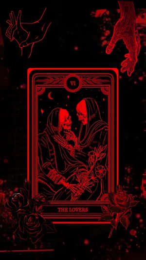 Dark Love Tarot Lovers Wallpaper