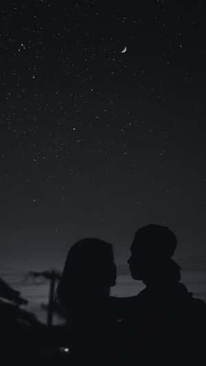 Dark Love Under Starry Skies Wallpaper