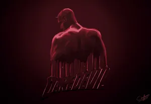 Dark Maroon Daredevil Abstract Wallpaper