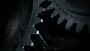 Dark Mechanical Gears Closeup Wallpaper