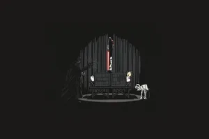 Dark Minimalist Star Wars Stage Magic Wallpaper