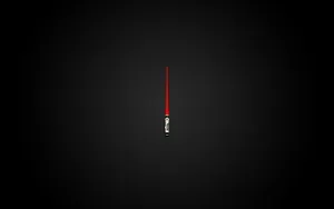 Dark Minimalist Vector Art Lightsaber Wallpaper