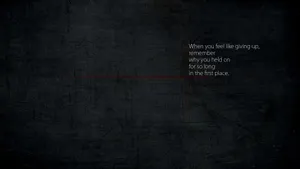 Dark Motivational Strength Wallpaper