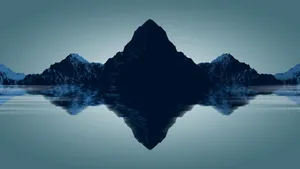 Dark Mountain - A Majestic Night-time Spectacle Wallpaper