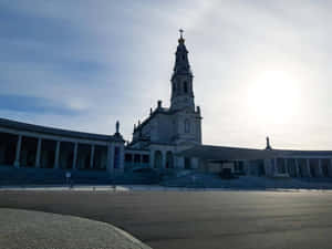 Dark Photo Of Fatima Sanctuary Wallpaper