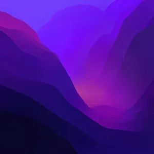 Dark Purple Terrains Macos Monterey Wallpaper