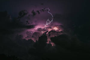 Dark Purple Thunderstorm Wallpaper