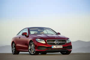 Dark Red Mercedes Benz Clase E Wallpaper