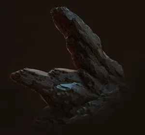 Dark Rock - A Mysterious Landscape Wallpaper