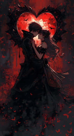 Dark Romance Embrace Wallpaper