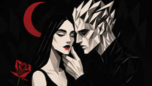 Dark Romance Embrace Wallpaper