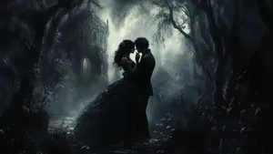 Dark Romance Embrace Wallpaper