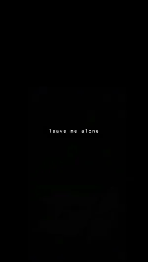 Dark Sad Leave Me Alone Wallpaper