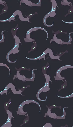 Dark Salandit Pattern Wallpaper