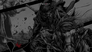 Dark Samurai Riding Horse Wallpaper