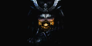 Dark Samurai With Gold Mask Wallpaper