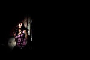 Dark Shadowy Forest Path Wallpaper