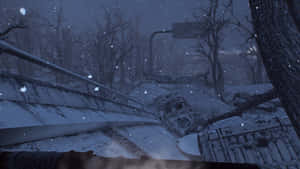 Dark Skies Over Abandoned City Wallpaper