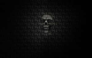 Dark Skull Pattern Texture Wallpaper